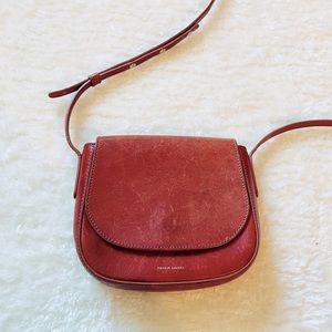 Mansur Gavriel Mini Crossbody Bag in Brandy